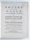 TRAVEL  ANSON, GEORGE.  Walter, Richard; compiler. A Voyage Round the World, In the Years MDCCXL, I, II, III, IV.  1748